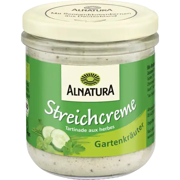 Bio Streichcreme Gartenkräuter