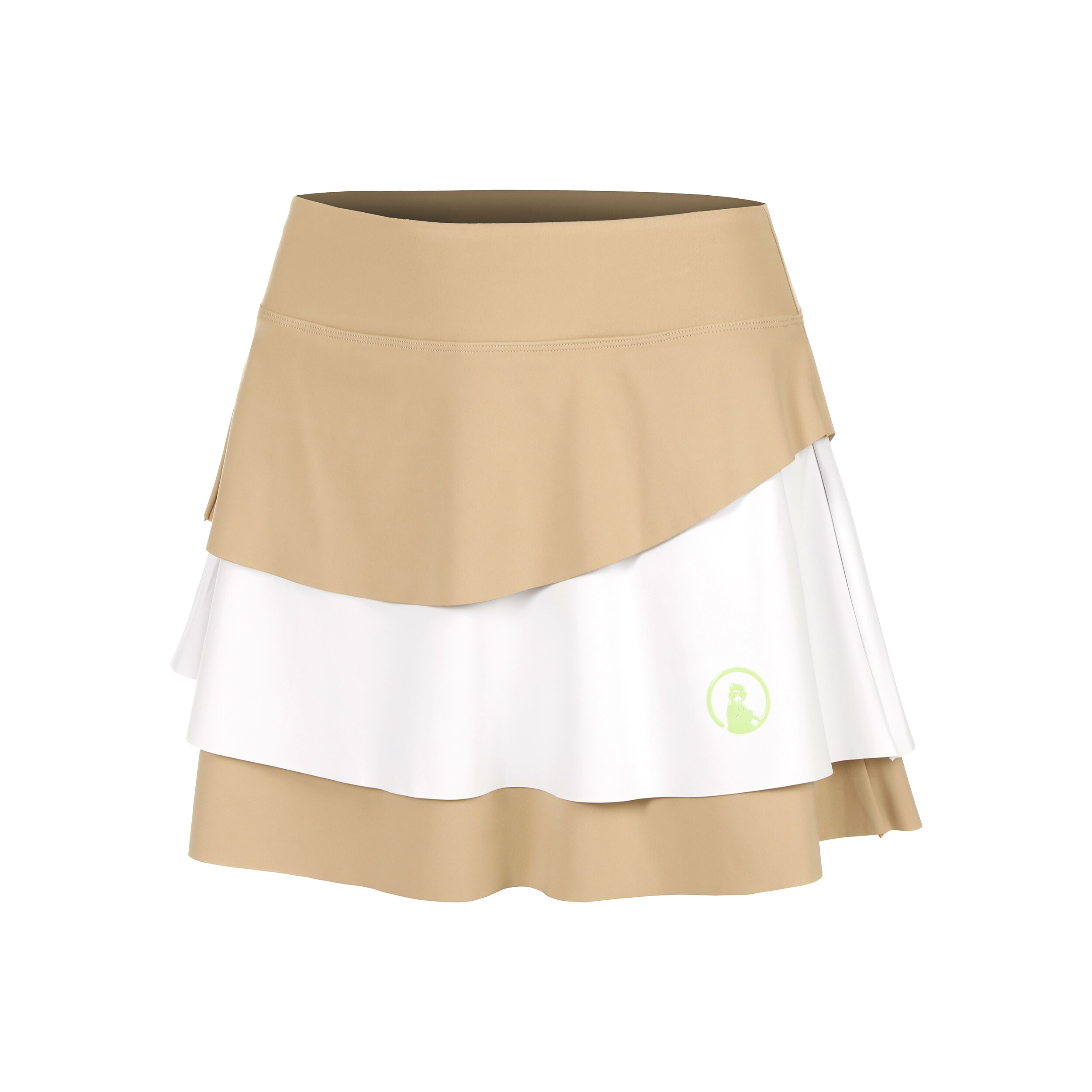 Quiet Please Wild Flounce Jupe Femmes - Beige , Blanc