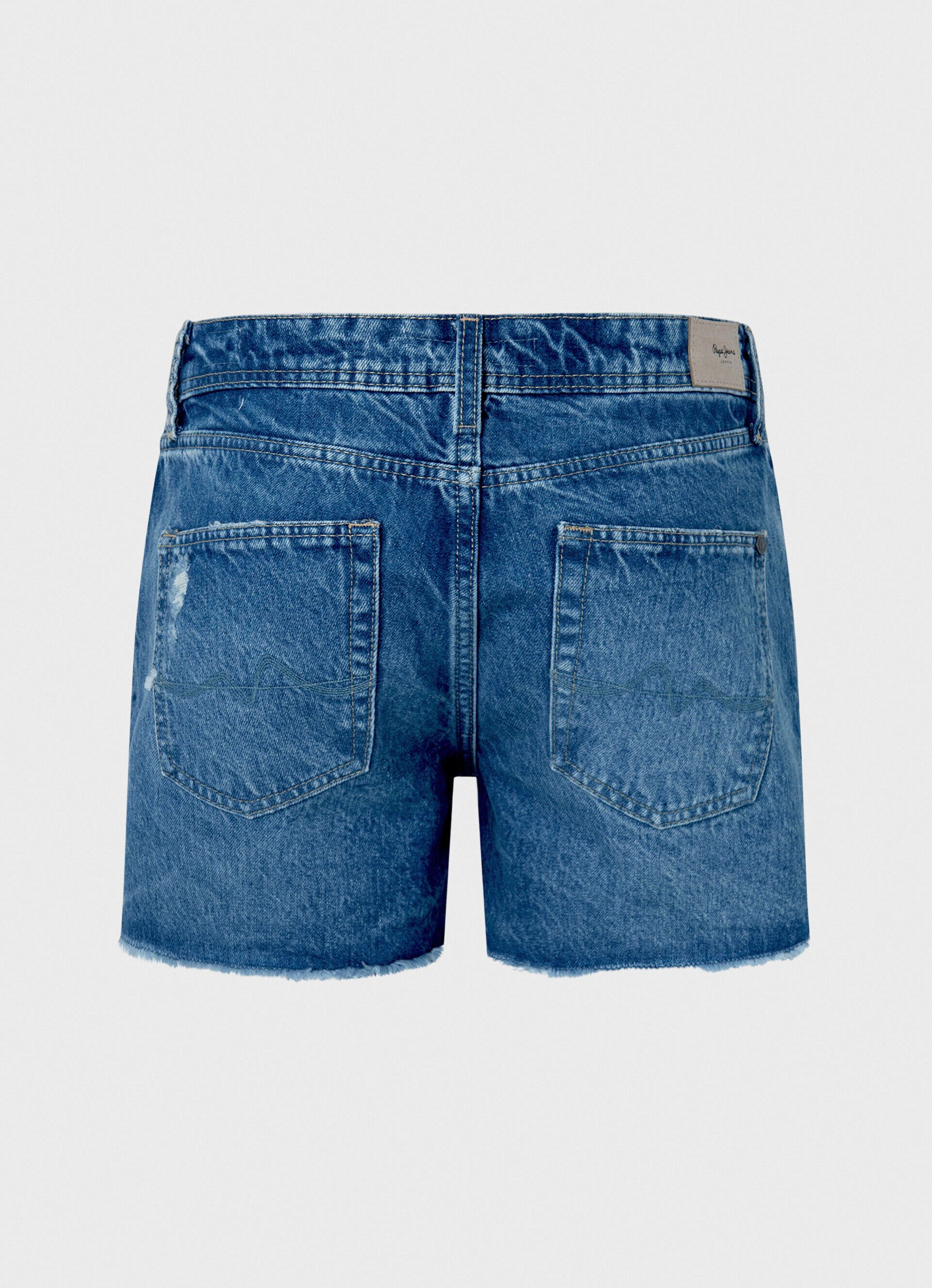 CALÇA JEANS CURTA CORTE REGULAR - jeans