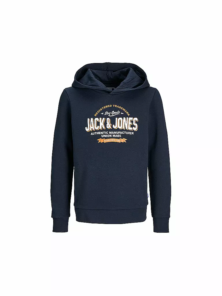JACK & JONES Jungen Kapuzensweater - Hoodie JJELOGO dunkelblau
