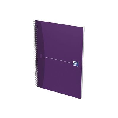 Oxford Office Essentials - Cahier à spirale A4 (21x29,7 cm) - 180 pages - grands carreaux (Seyes) - disponible dans différentes couleurs