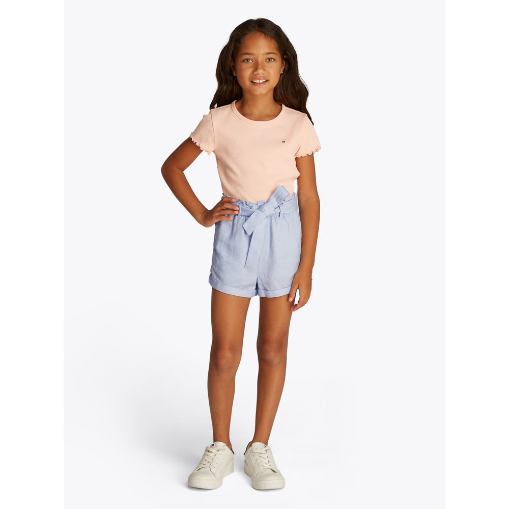 Køb Tommy Hilfiger Breezy Blue Hør Pull On Shorts