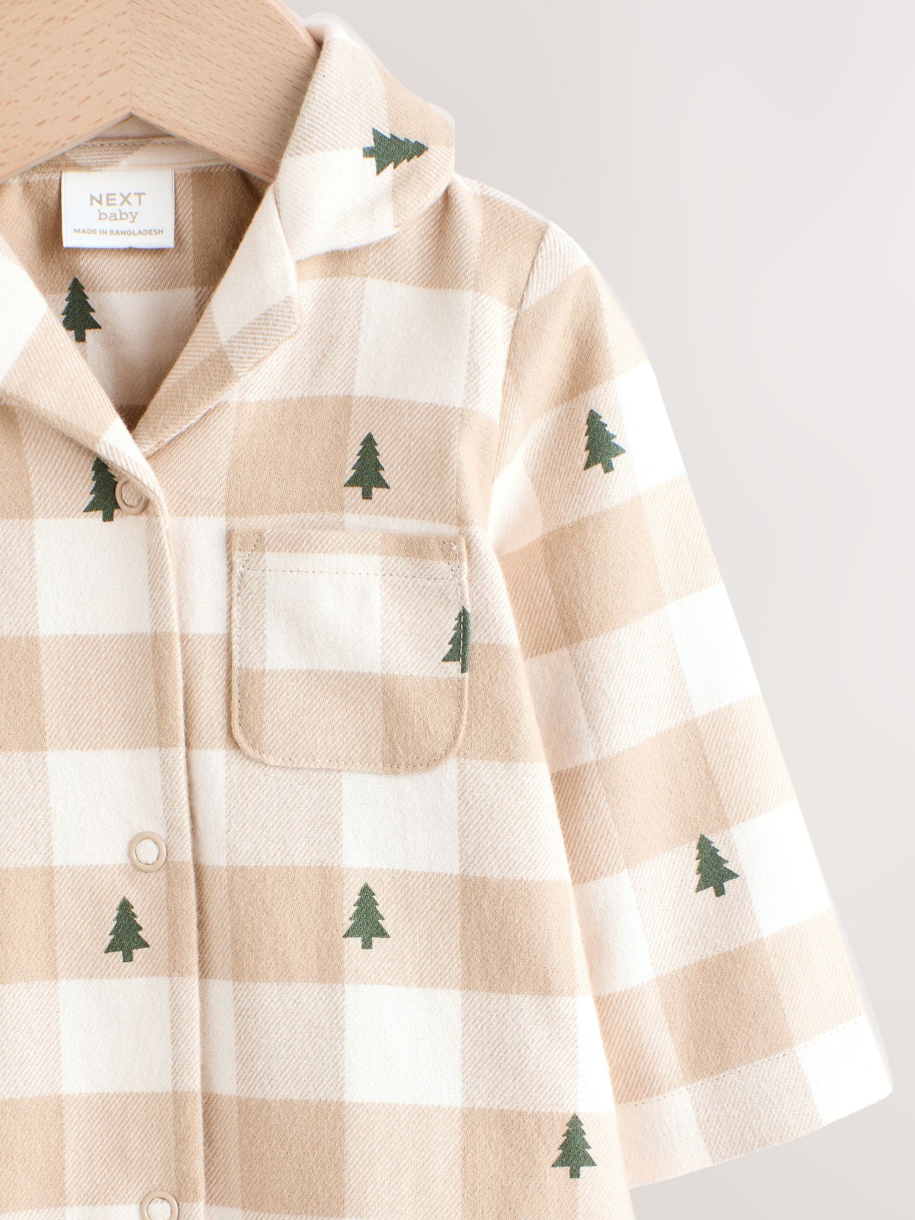 Neutraal geruit - Matching Family - Kerstpyjama (0mnd -3jr)
