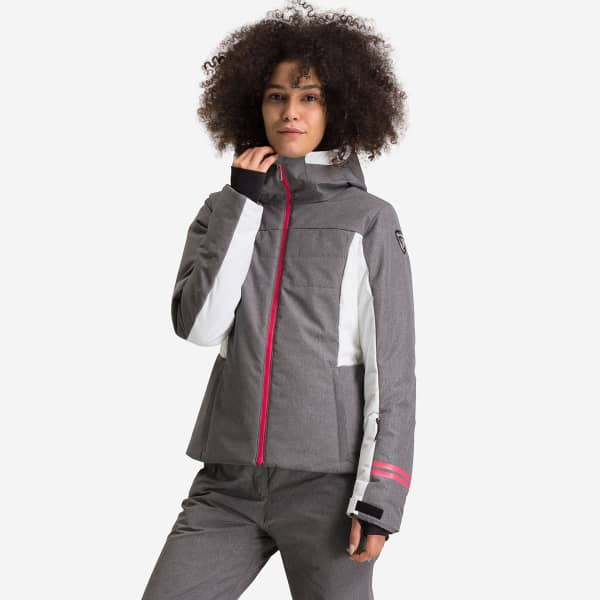 Veste de ski ROSSIGNOL W COURBE HEATHER JKT HEATHER GREY