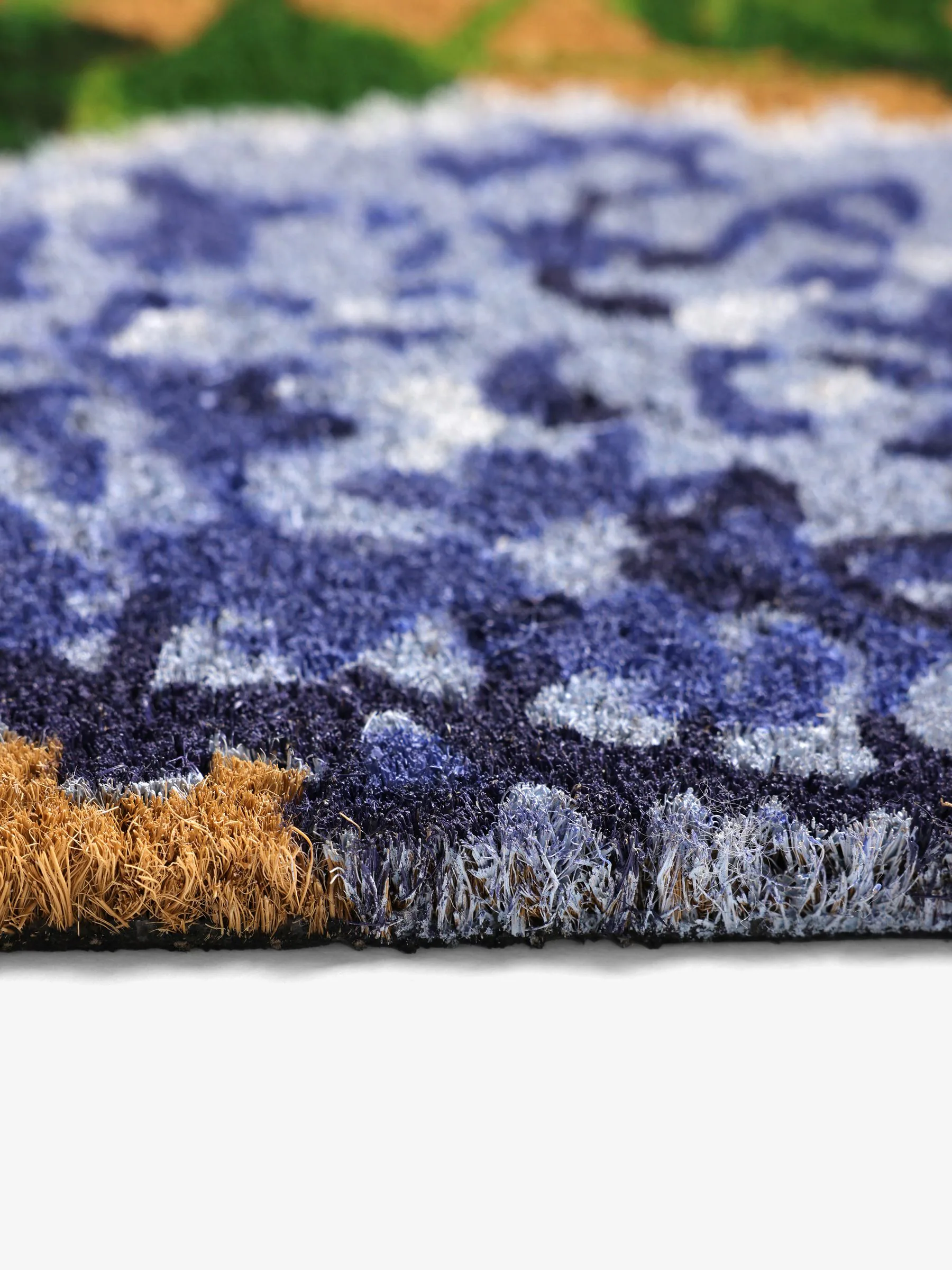 Hydrangea Floral Coir Doormat