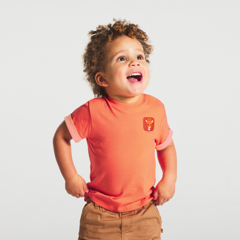 T-shirt à motif orange bébé garçon