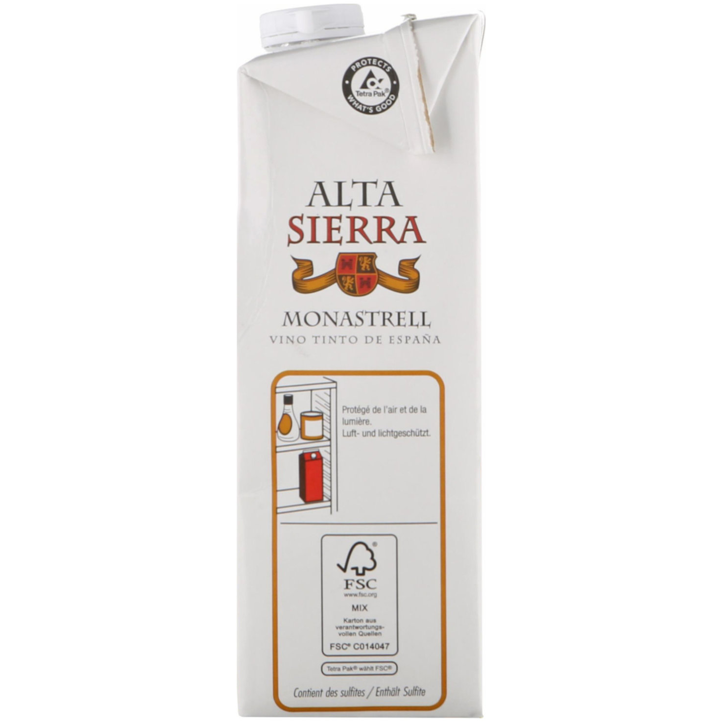 Vino Tinto de España DOP Jumilla Alta Sierra Monastrell -100cl