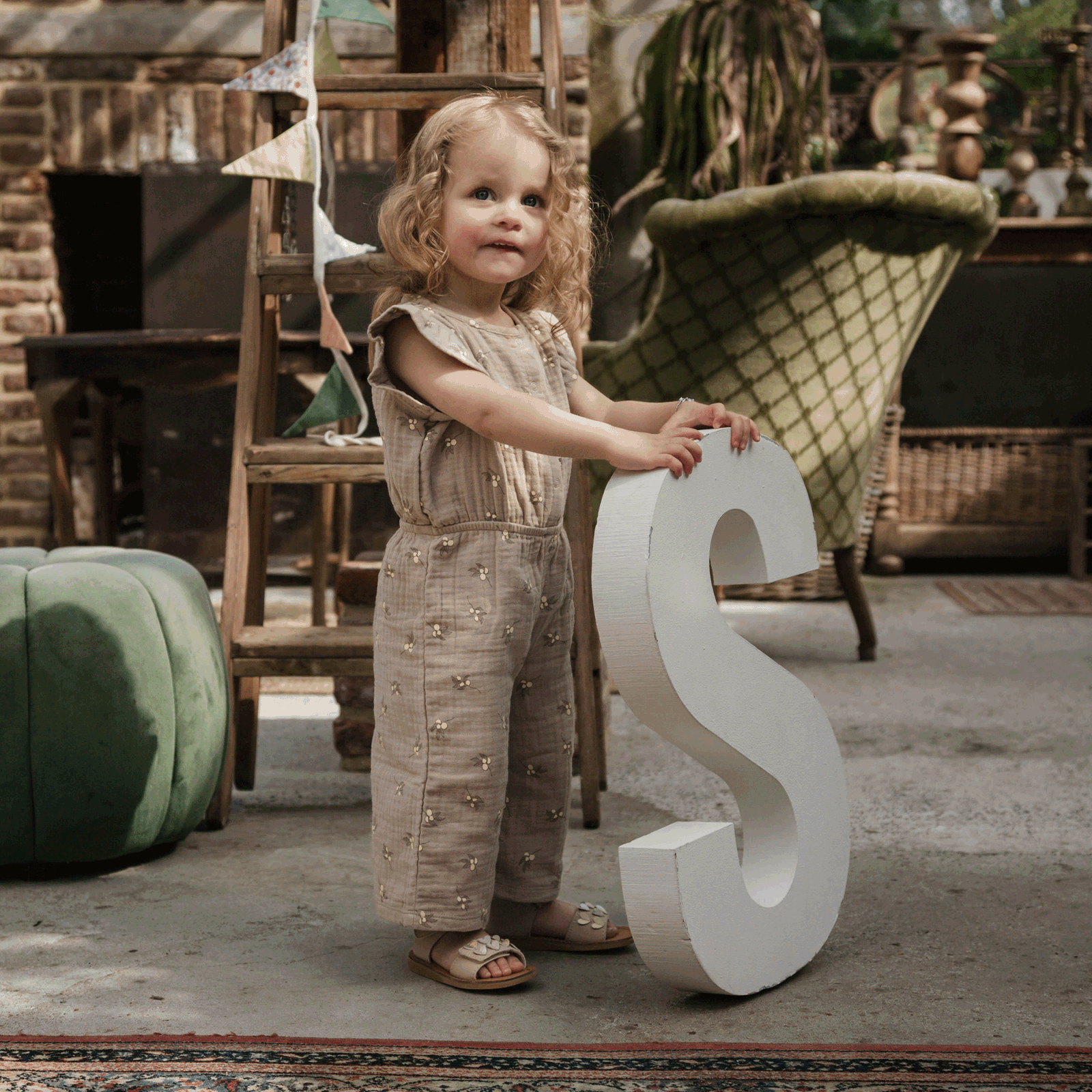 Shoesme beige sandaal met hartjes Leer, Microleer | Meisjes schoenen