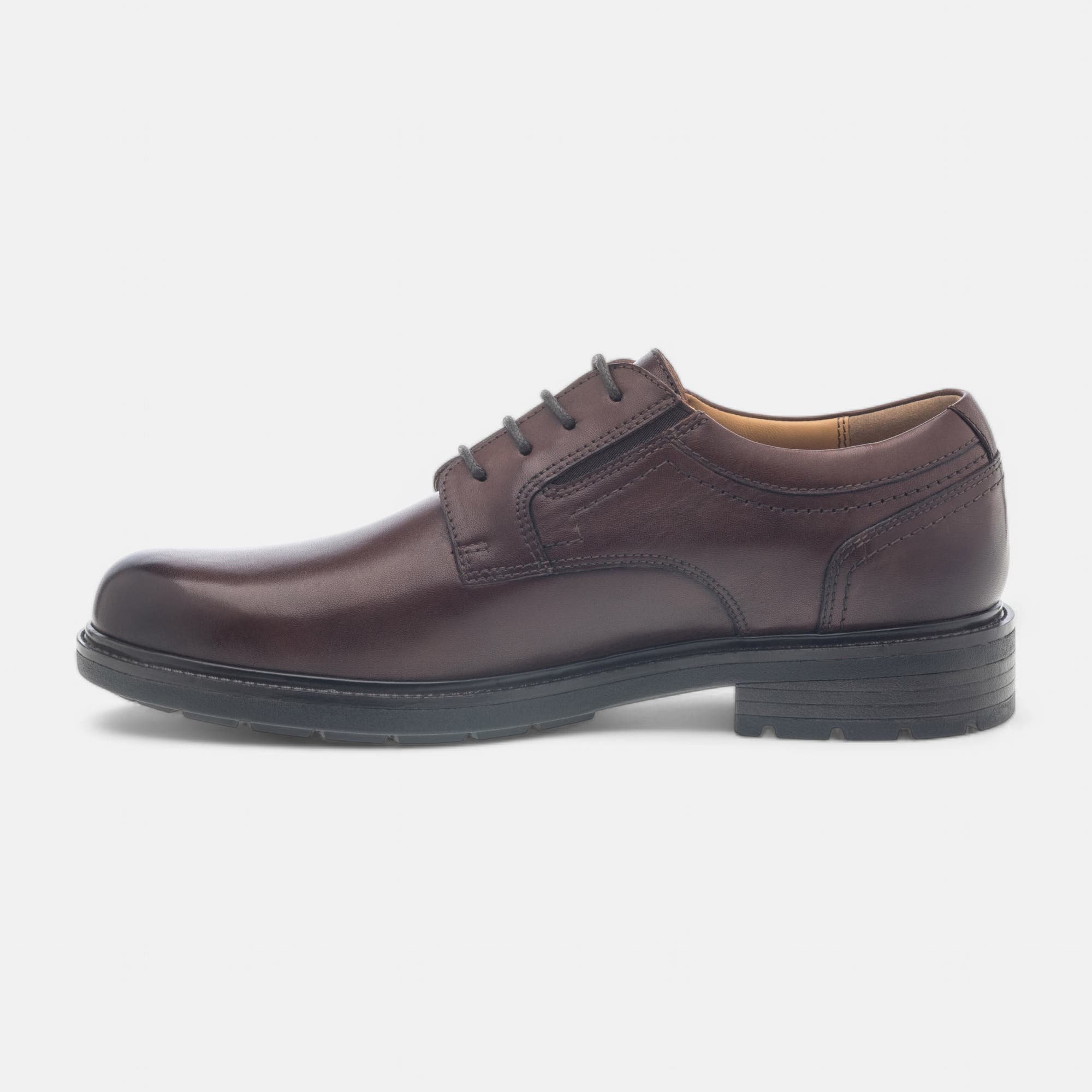 Derbies Homme en cuir cognac