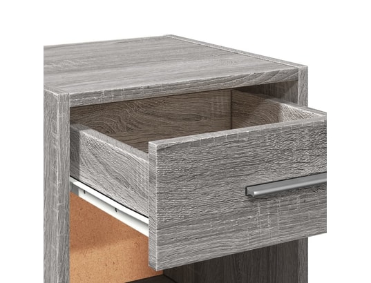 VIDAXL - Table de chevet sonoma gris 35x34x65 cm bois d'ingénierie