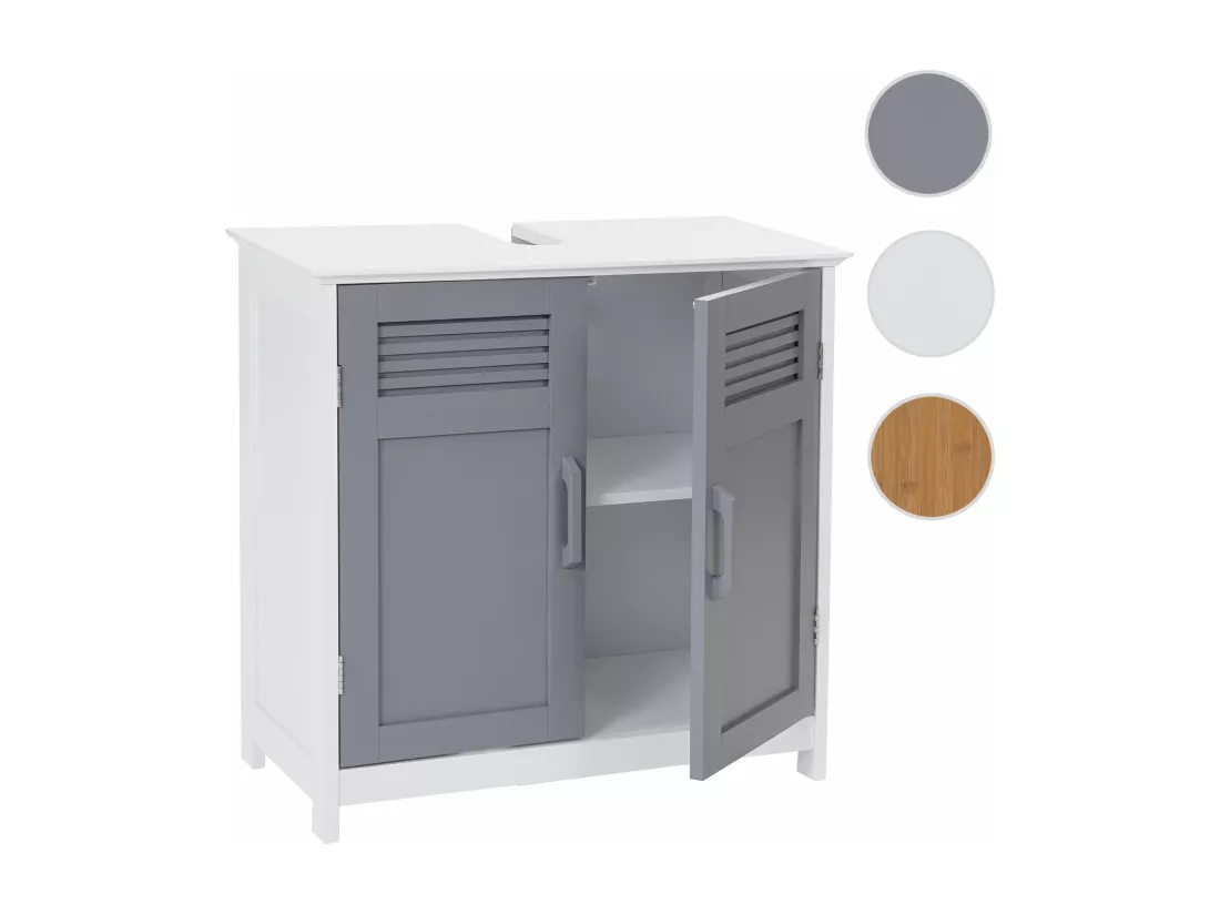 Meuble sous-lavabo MCW-A85, gris