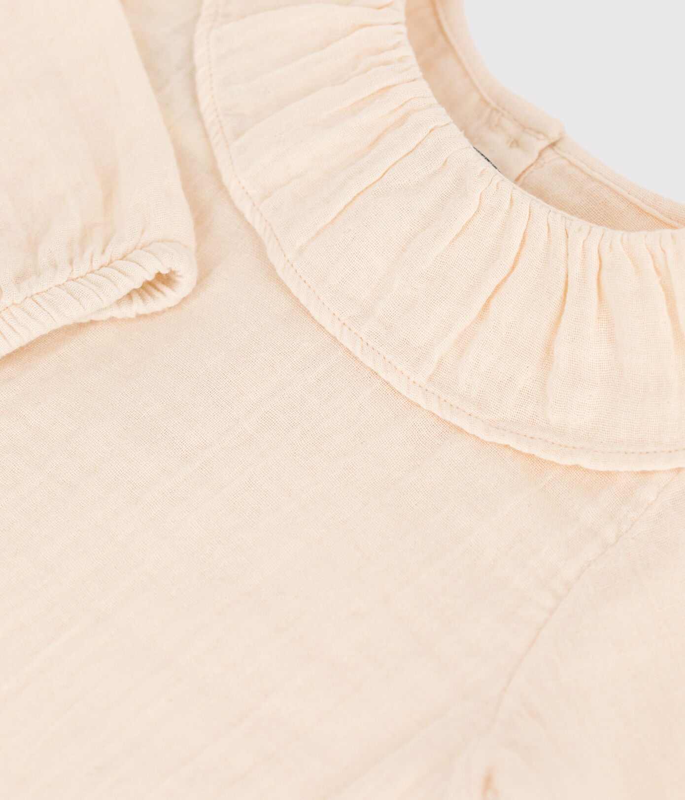 Blouse manches longues bébé en gaze de coton