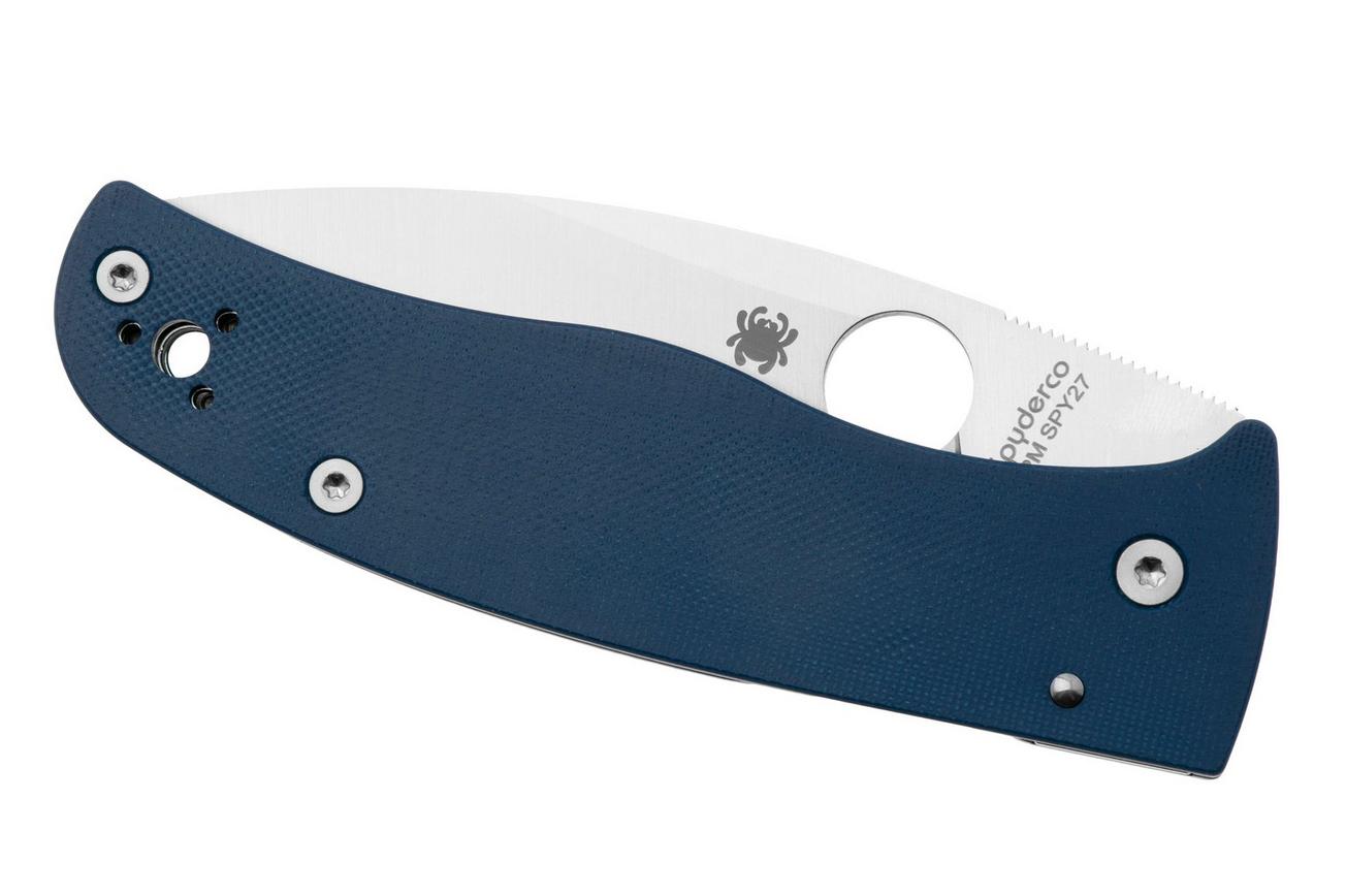 Spyderco Bodacious CPM SPY27 C263GPCBL Cobalt Blue G10, zakmes, Sal Glesser design