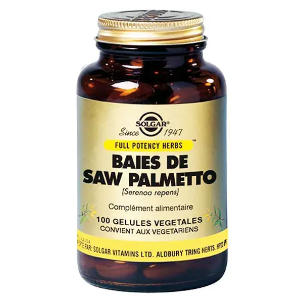 Solgar Saw Palmetto 100 cápsulas vegetais