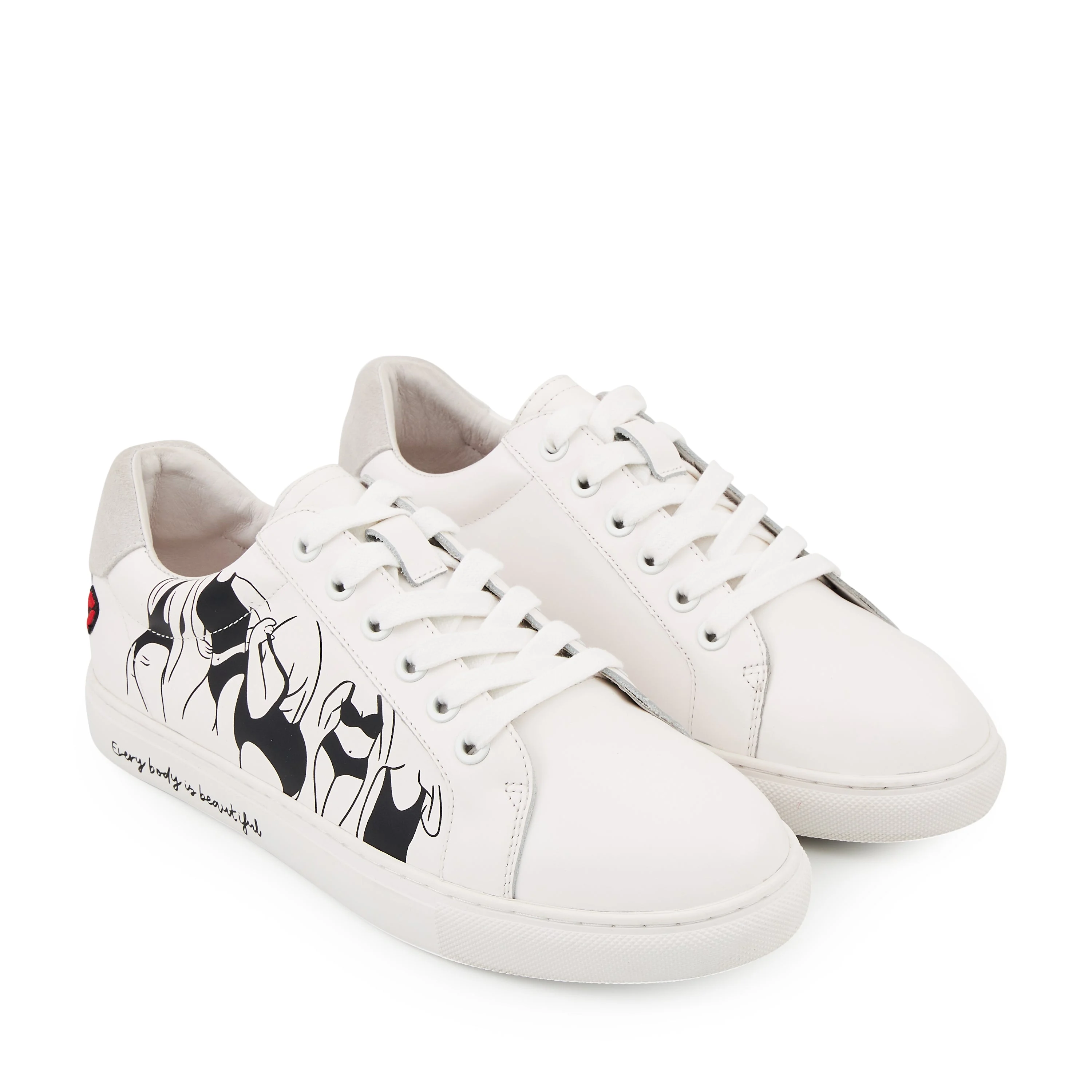 SIMONE ARTDESMAUX EVERY BODY - Sneakers en cuir | Blanc
