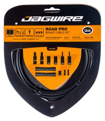 Kit Câble et Gaine pour Frein Route Jagwire Road Pro Noir Mate