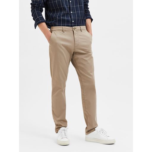 Selected Homme Miles Flex Bukser, Greige, W33/L34