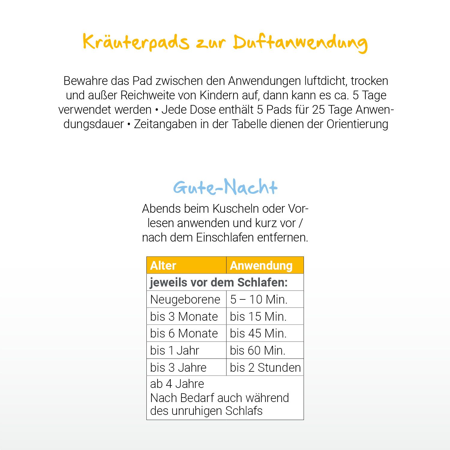 LÖWENKIND Gute-Nacht-Kräuterpads Nachfüllpackungen