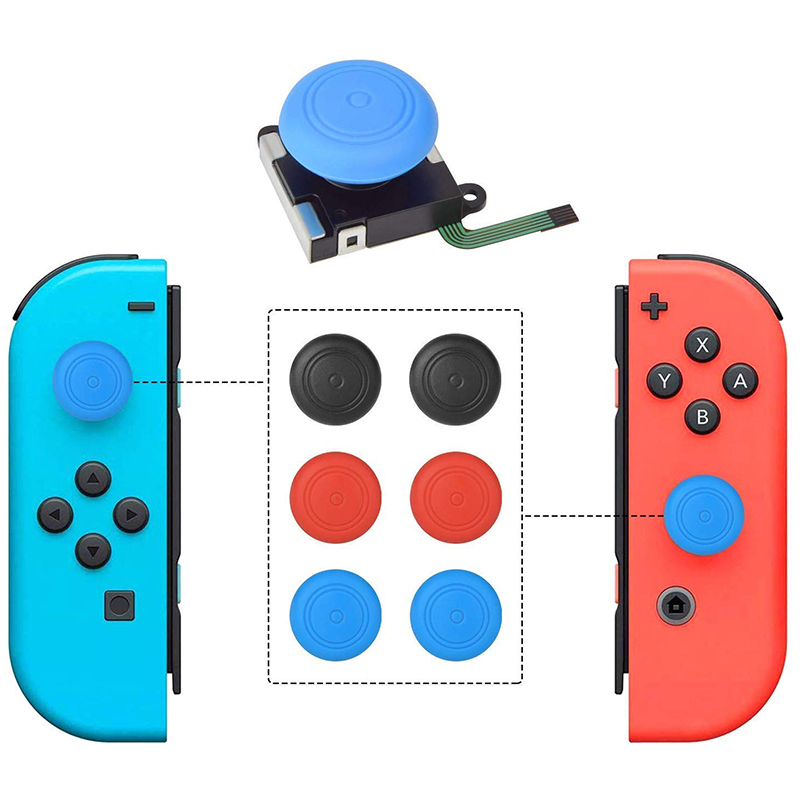 (25-tlg. Set) Nintendo Switch / OLED / Lite Joy Con Reparatur Set   Joycon Joystick Ersatz