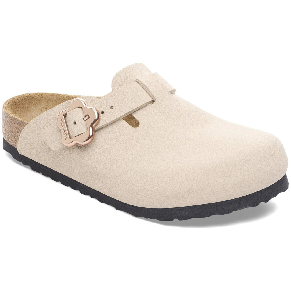 Køb Birkenstock Boston Kids Flower Buckle BF Sandcastle