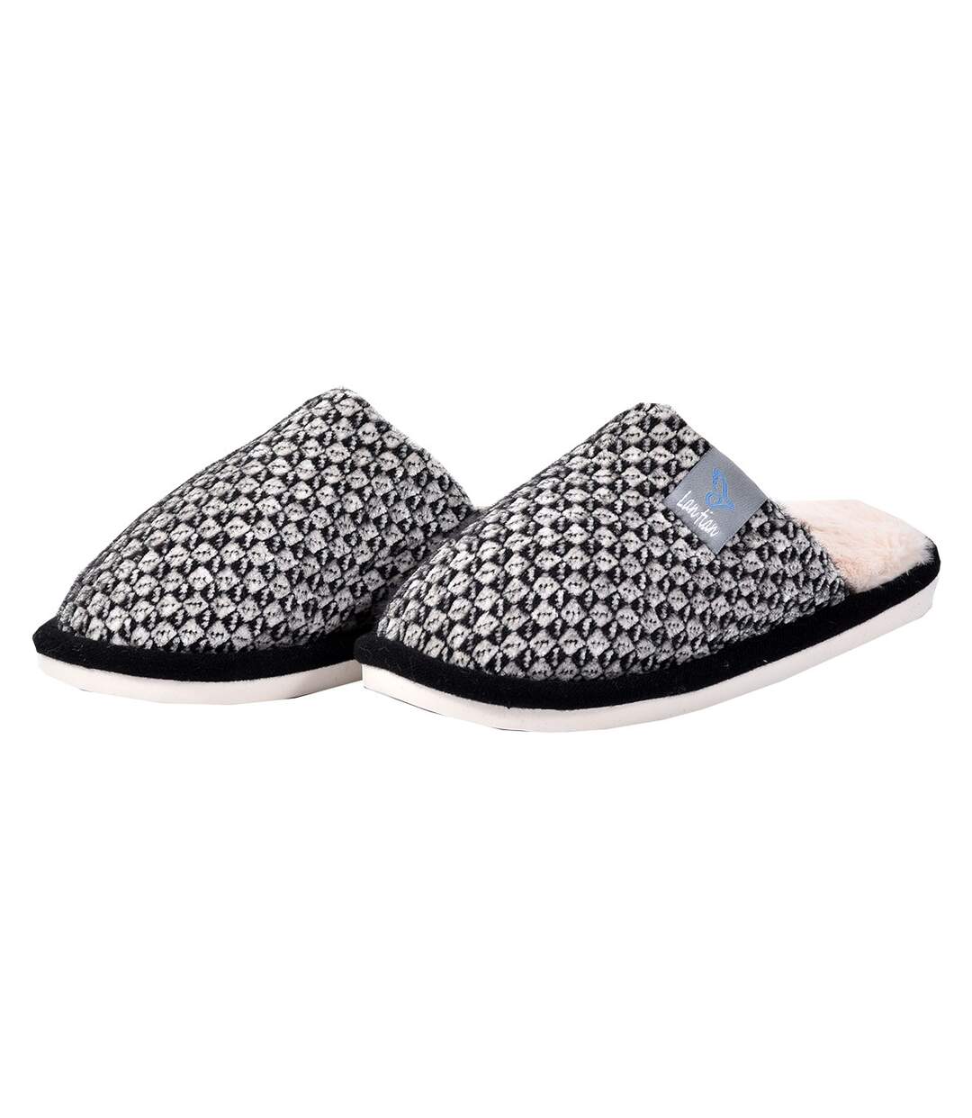 Pantoufles COCOONING pour Femme Confort PREMIUM 2087 Noir