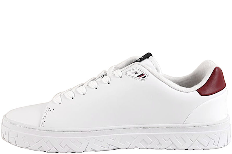 TOMMY HILFIGER COURT THICK CUPSOLE LEATHER WHITE
