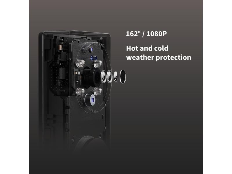 Aqara Intelligente Video-Türklingel G4 schwarz Smarte Gegensprechanlage mit HD-Kamera