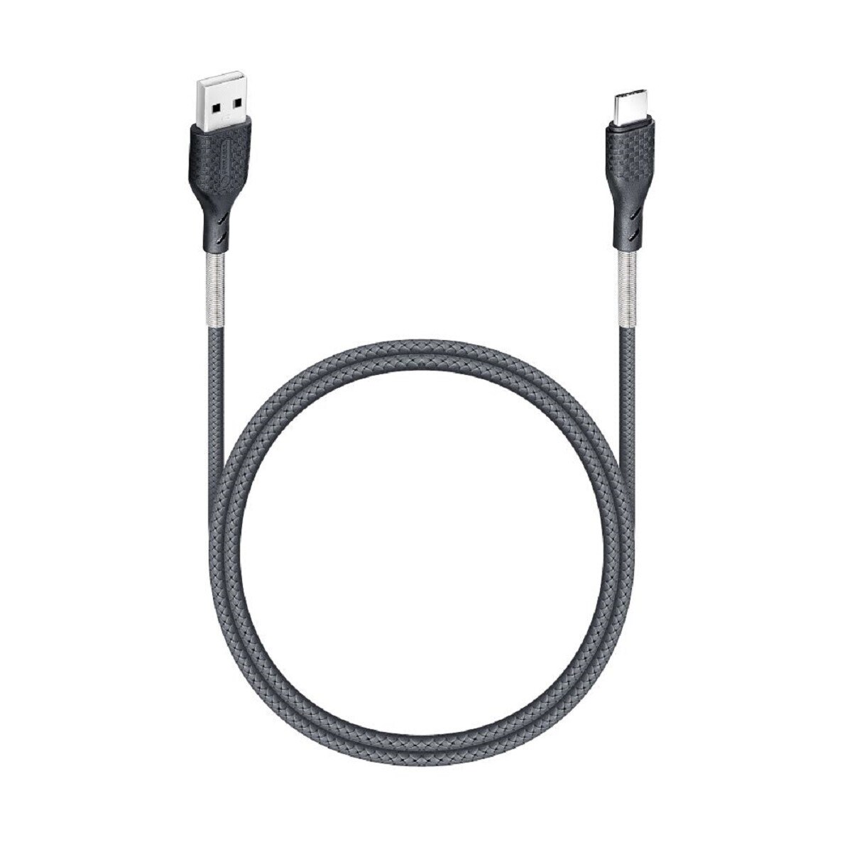 Carbon Ladekabel USB auf Typ C QC3.0 3A CB-02B zum Aufladen
