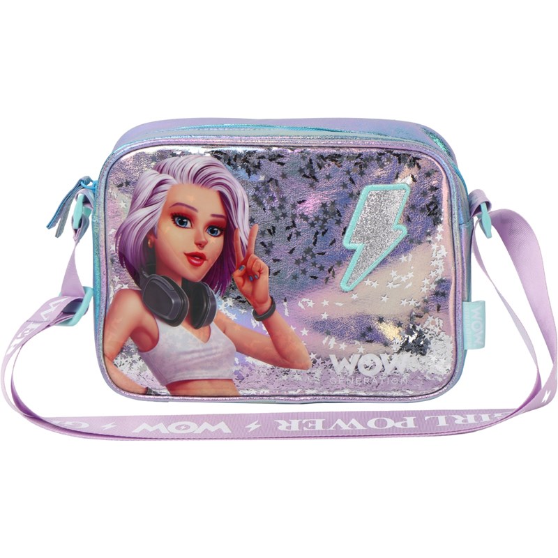 WOW Generation<br>Skuldertaske Glitter Purple
