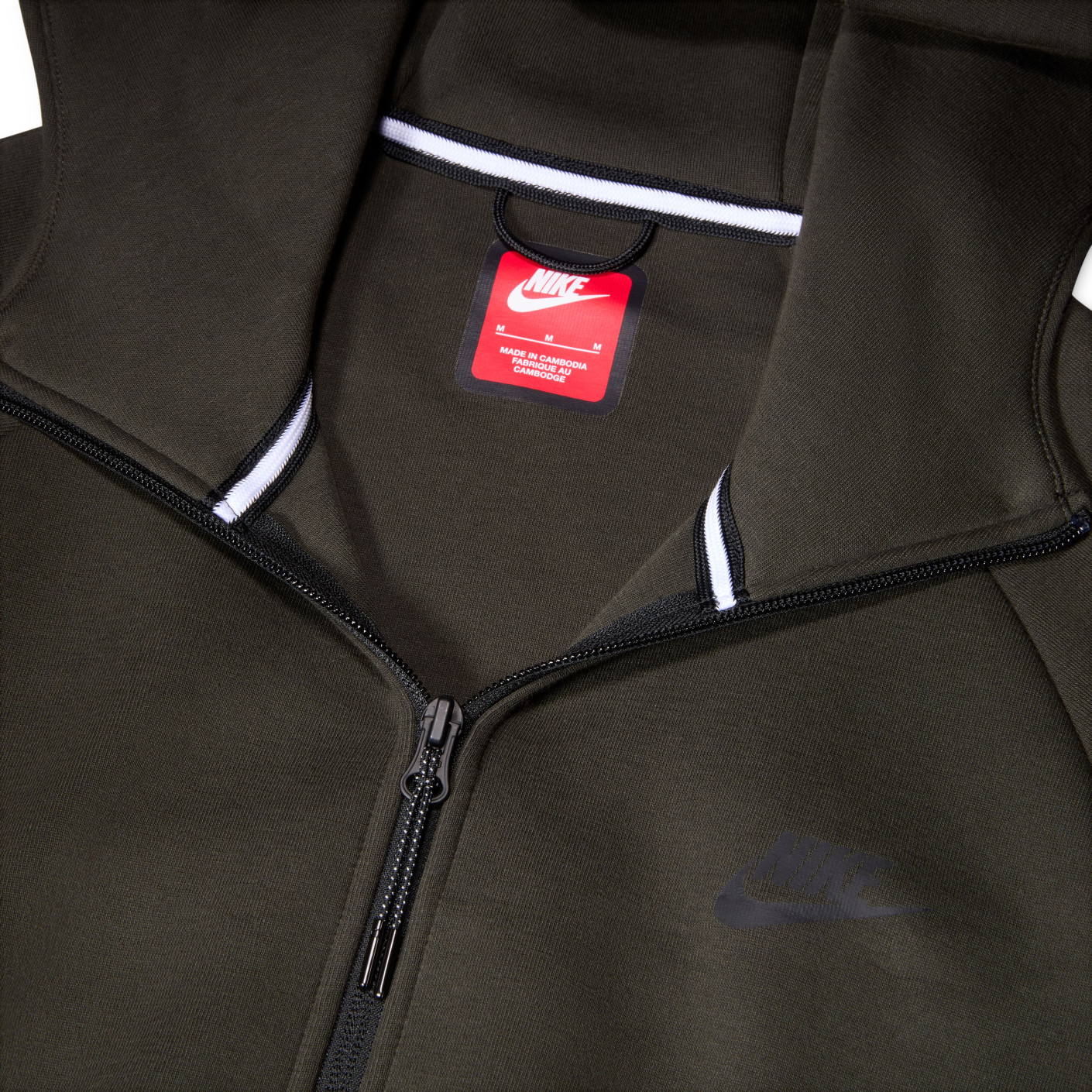 Nike Tech Fleece Sportswear Vest Donker Olijfgroen Olijfgroen Zwart