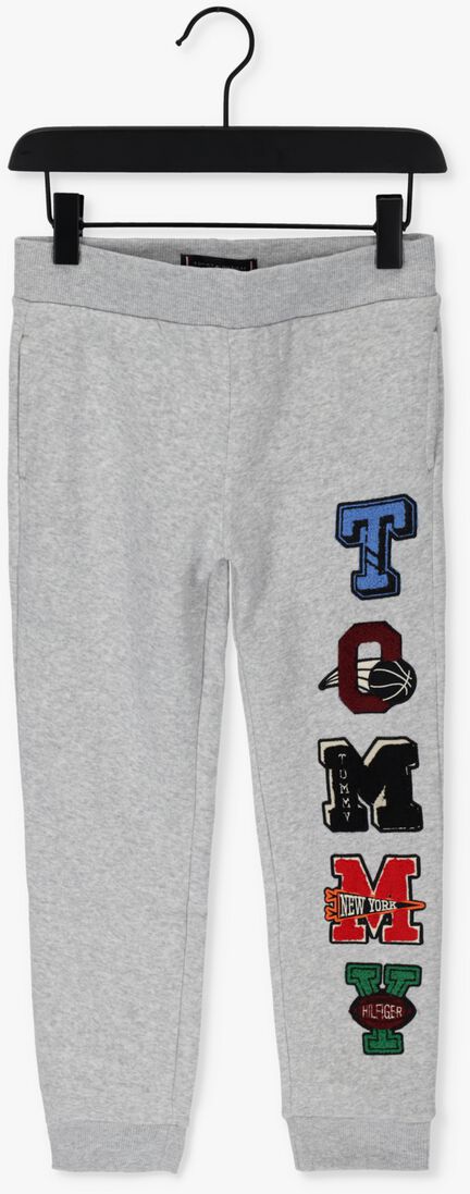 TOMMY HILFIGER lichtgrijze tommy hilfiger joggingbroek tommy towelling patch sweatpants
