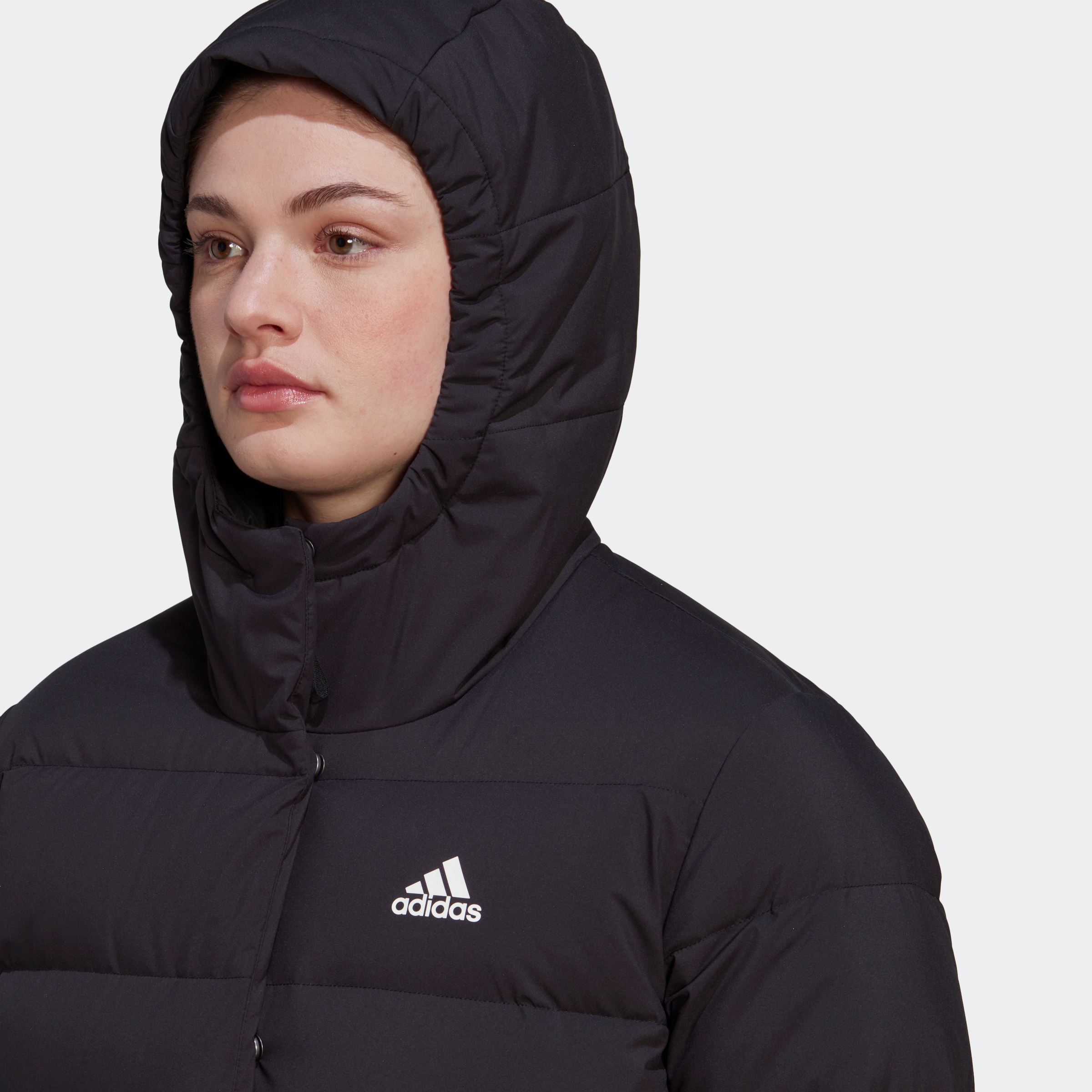 adidas Sportswear Daunenjacke »HELIONIC HOODED DAUNENJACKE« Winterjacke Damen