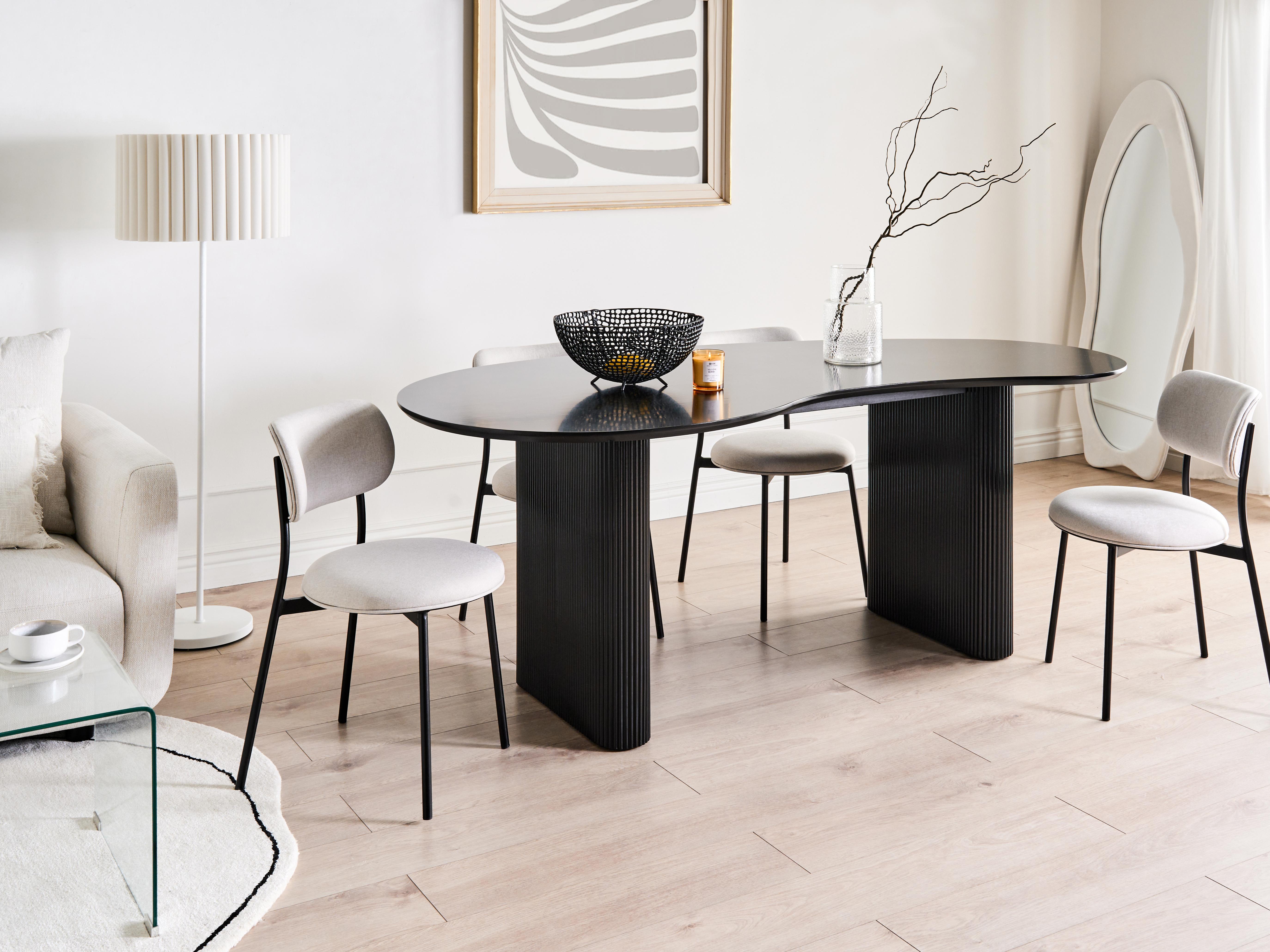 Eettafel PEERY Zwart 93 cm 198 cm