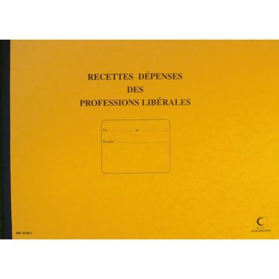 ELVE - Journal des dépenses et recettes pour professions libérales - 27 x 37 cm