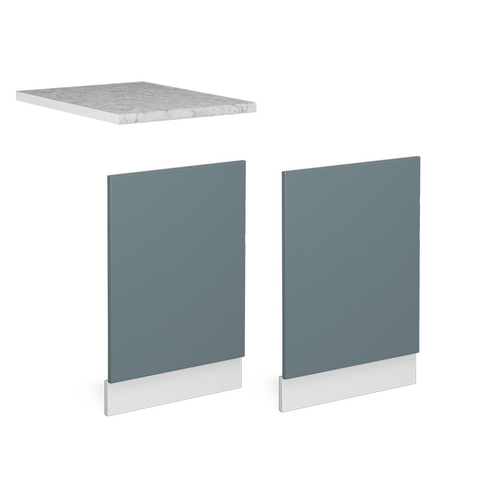 Vicco Geschirrspülerblende Küchenmöbel R-Line Solid Weiß Blau Grau 45 cm modern Arbeitsplatte