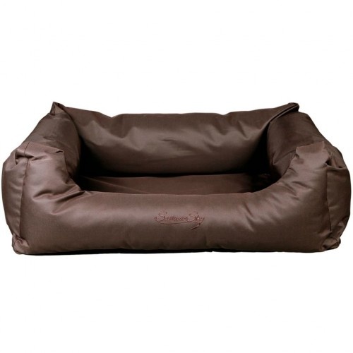 Cama de náilon marrom para cachorro