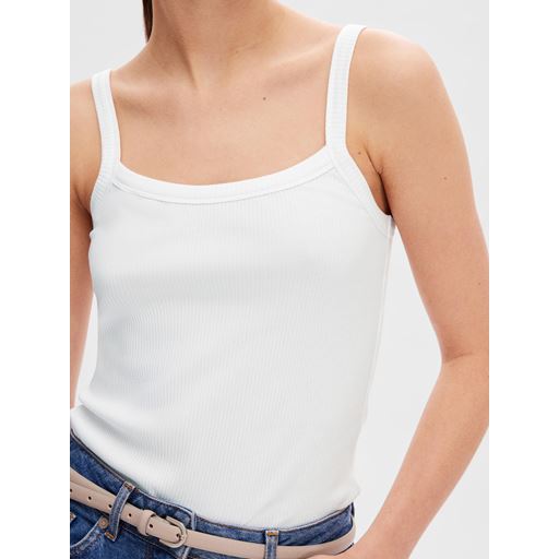 Selected Femme Celica Anna Top, Bright White, XL