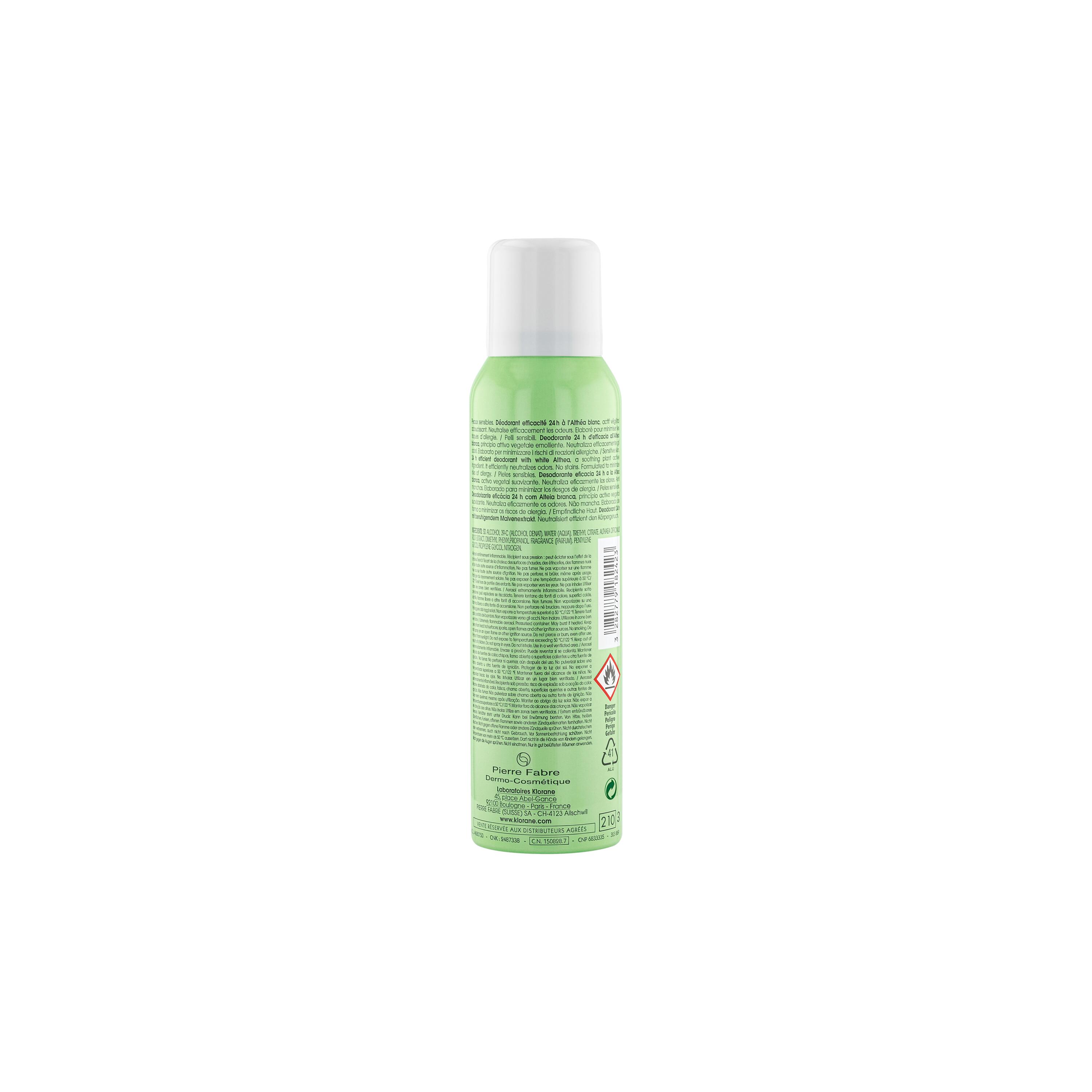 Klorane Deodorant 24 h mit weisser Malve Spr 125 ml