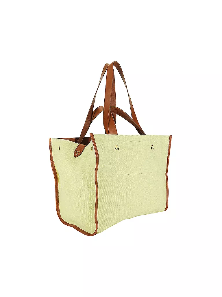 JEROME DREYFUSS Leinentasche - Shopper LEON Medium gelb