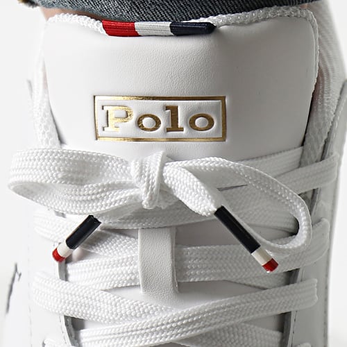 Baskets Heritage Court II Blanc Bleu Marine Rouge