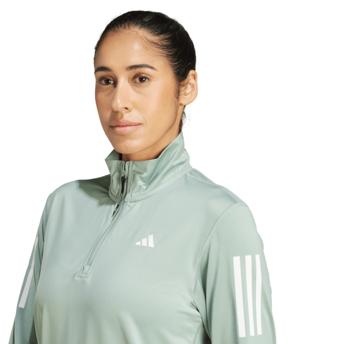 adidas Dame Trøjer Own The Run Half-Zip Grøn