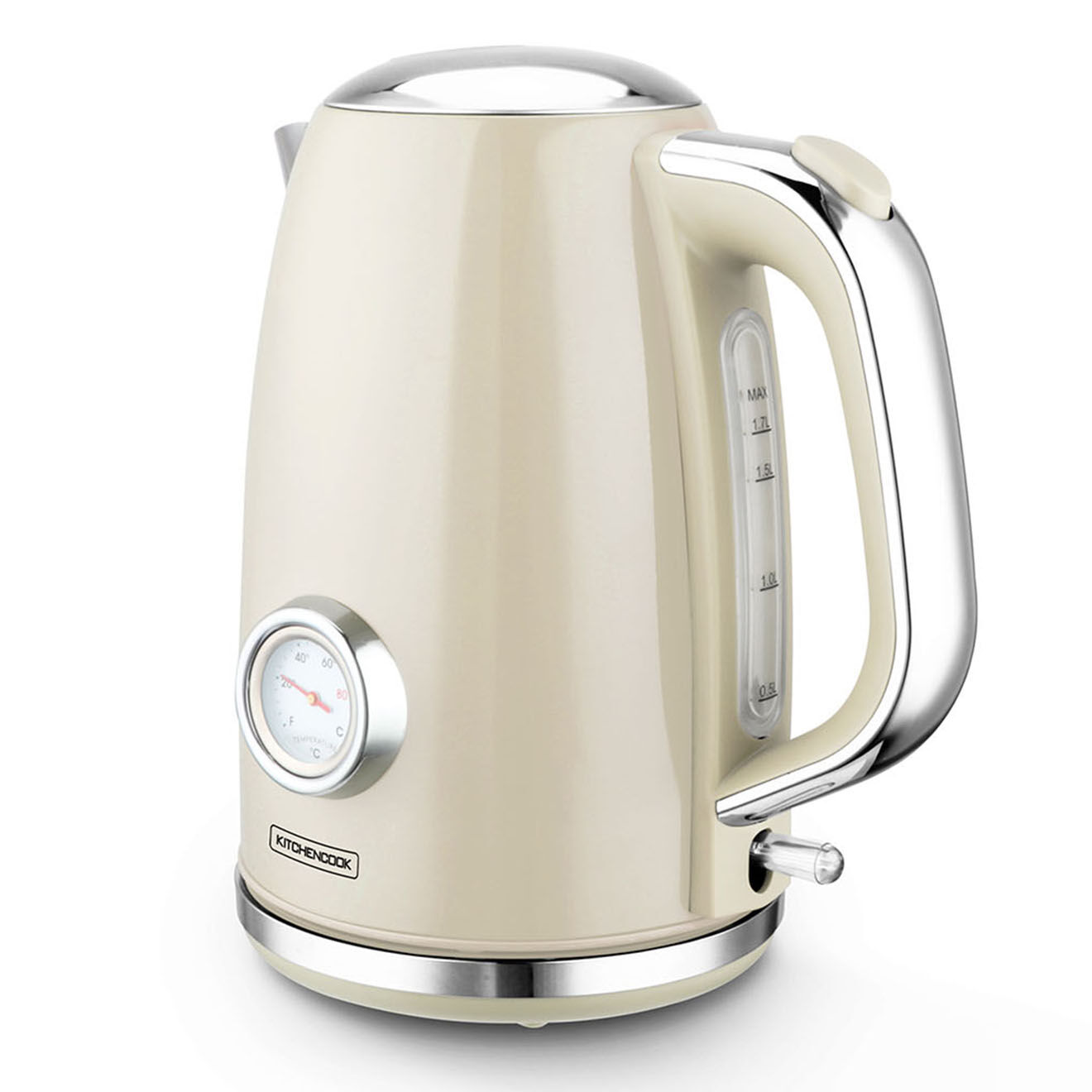 Kitchencook Bouilloire Style rétro beige - 60.5x23x53 cm