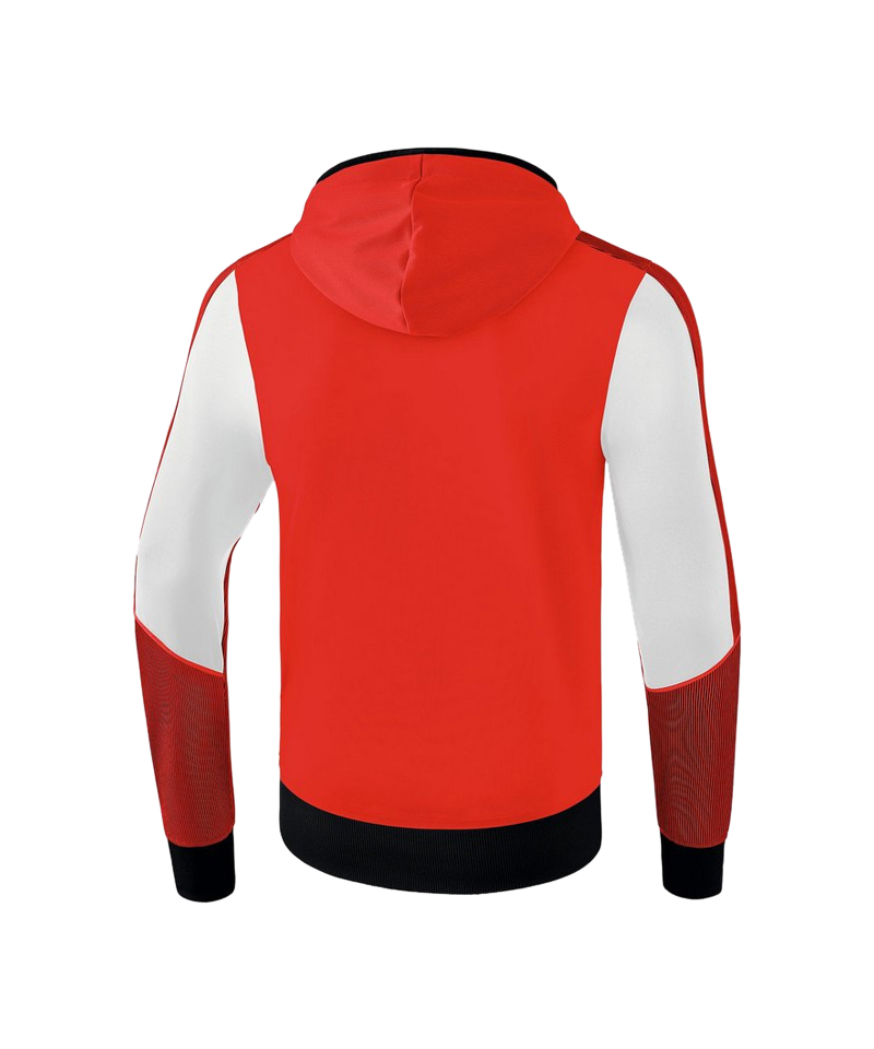Erima Premium One 2.0 Kapuzenjacke Kids Rot Weiss