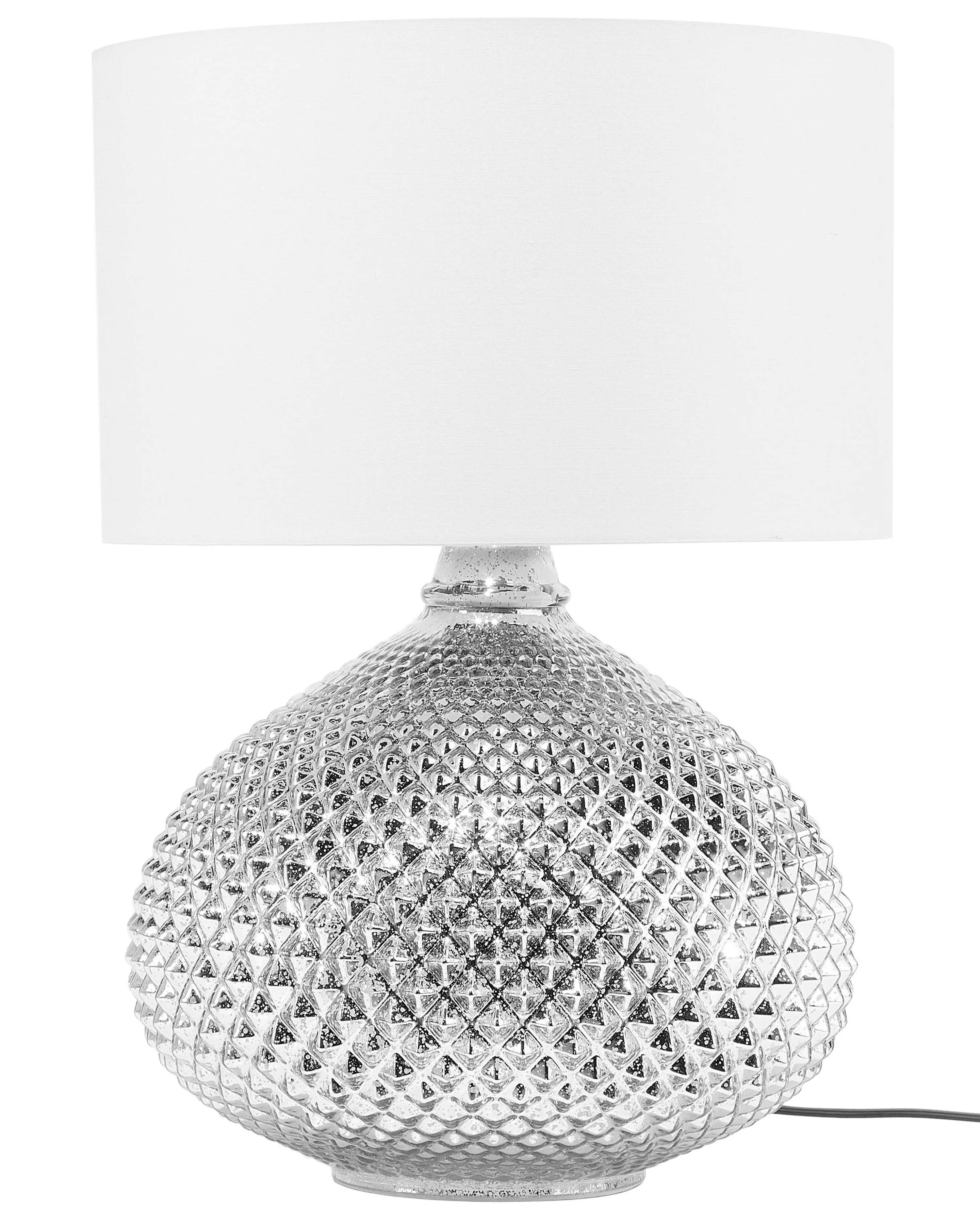 Tafellamp MADON Glas Zilver