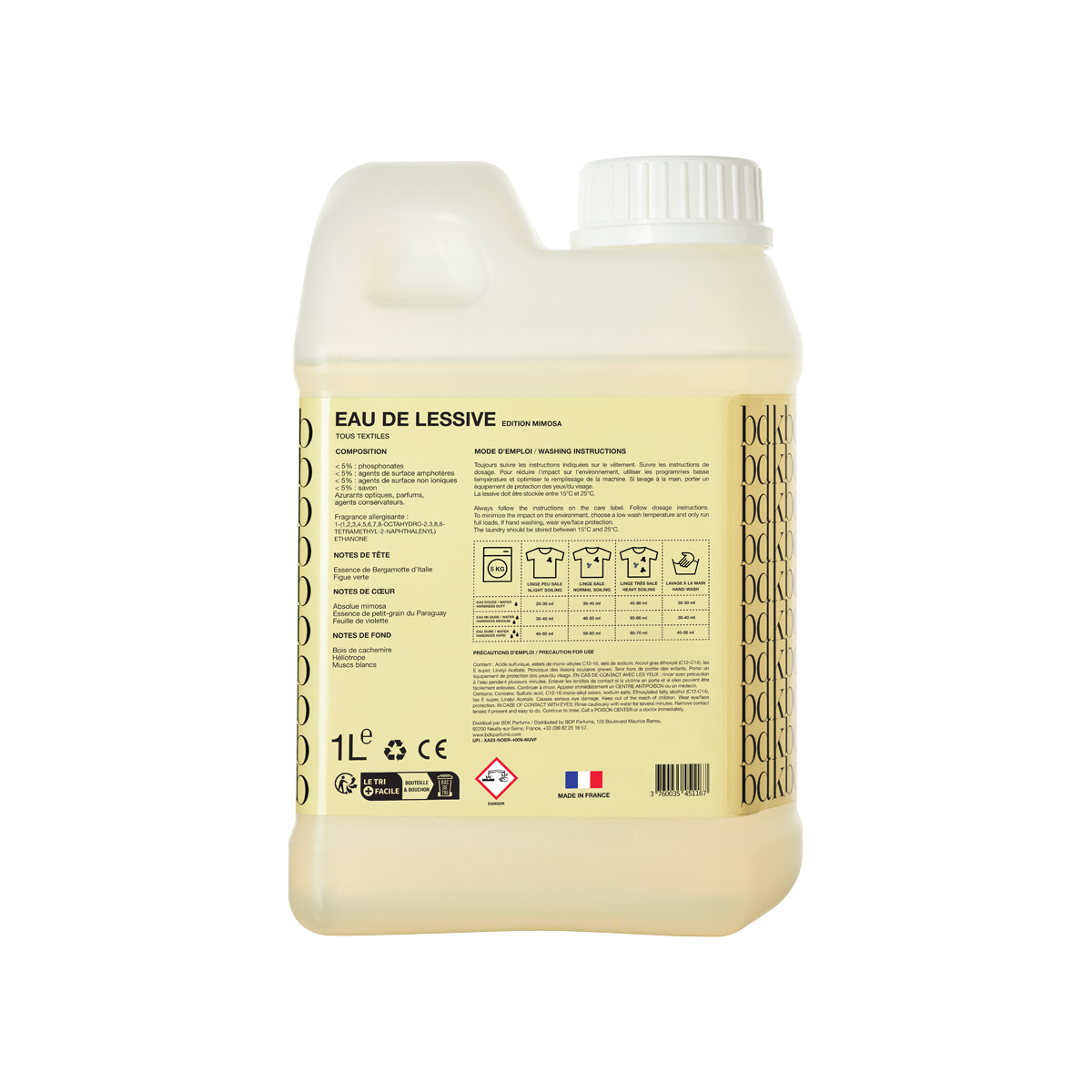 Laundry Detergent Eau De Lessive Mimosa 1000ml