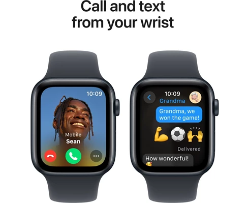Apple Watch SE GPS 44mm Midnight Aluminium Case with Midnight Sport Band - M/L