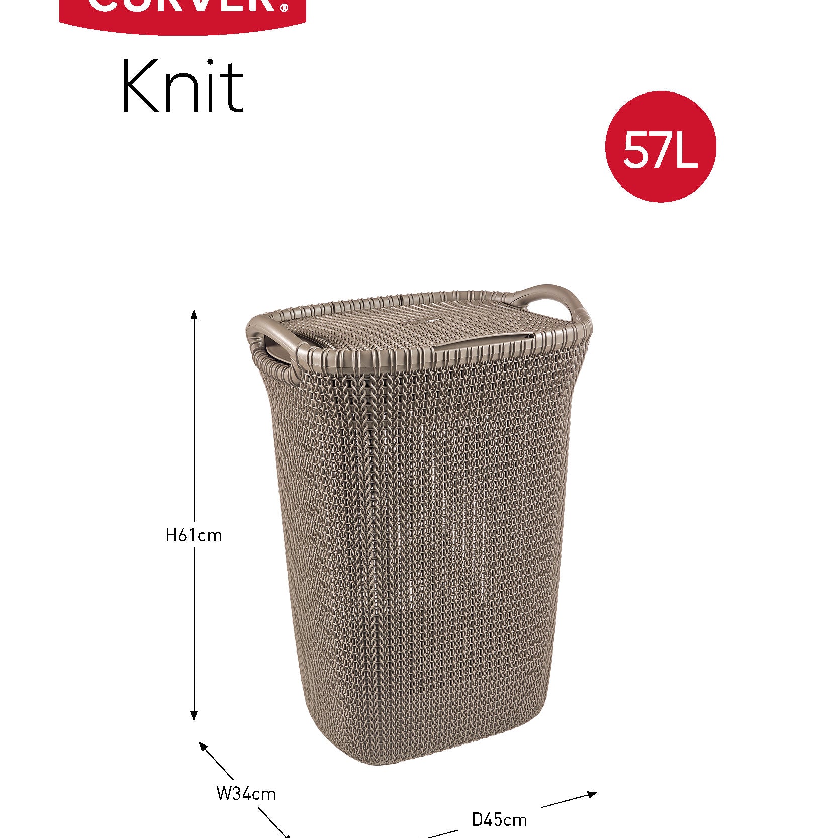 Curver Knit Wasbox 57 L