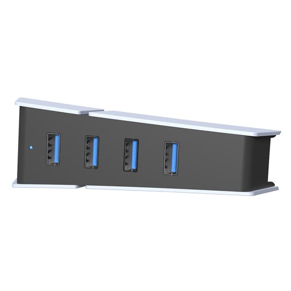 4-ports USB-hub for Sony PS5 Slim Expansion Hub-laderadapter