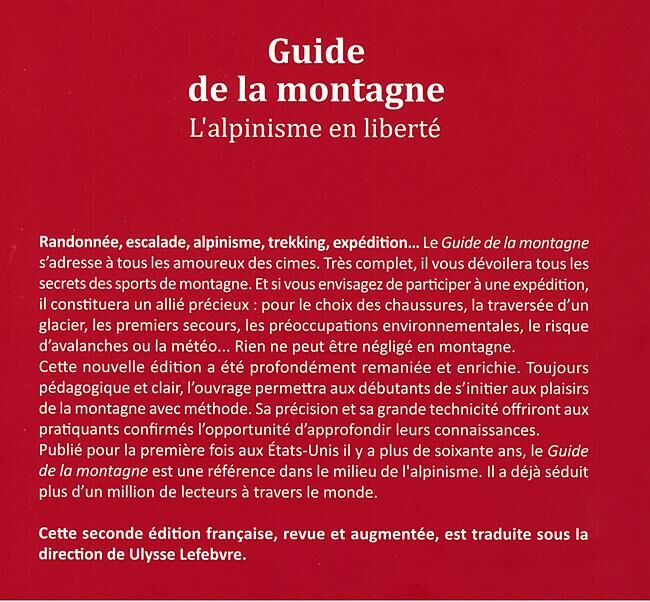 GUERIN - GUIDE DE LA MONTAGNE GUERIN