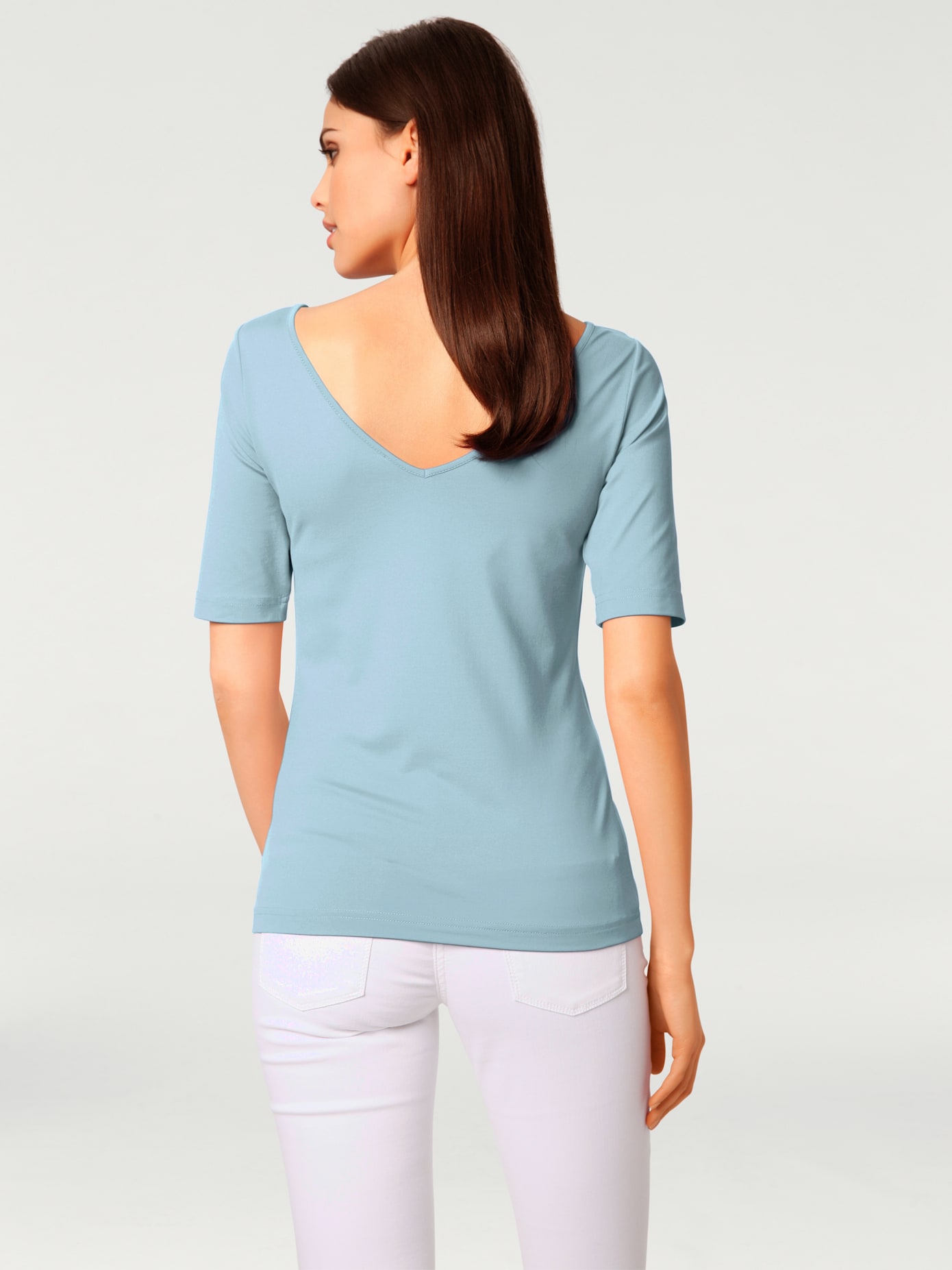 T-shirt encolure en u superbe, à porter seul ou associé